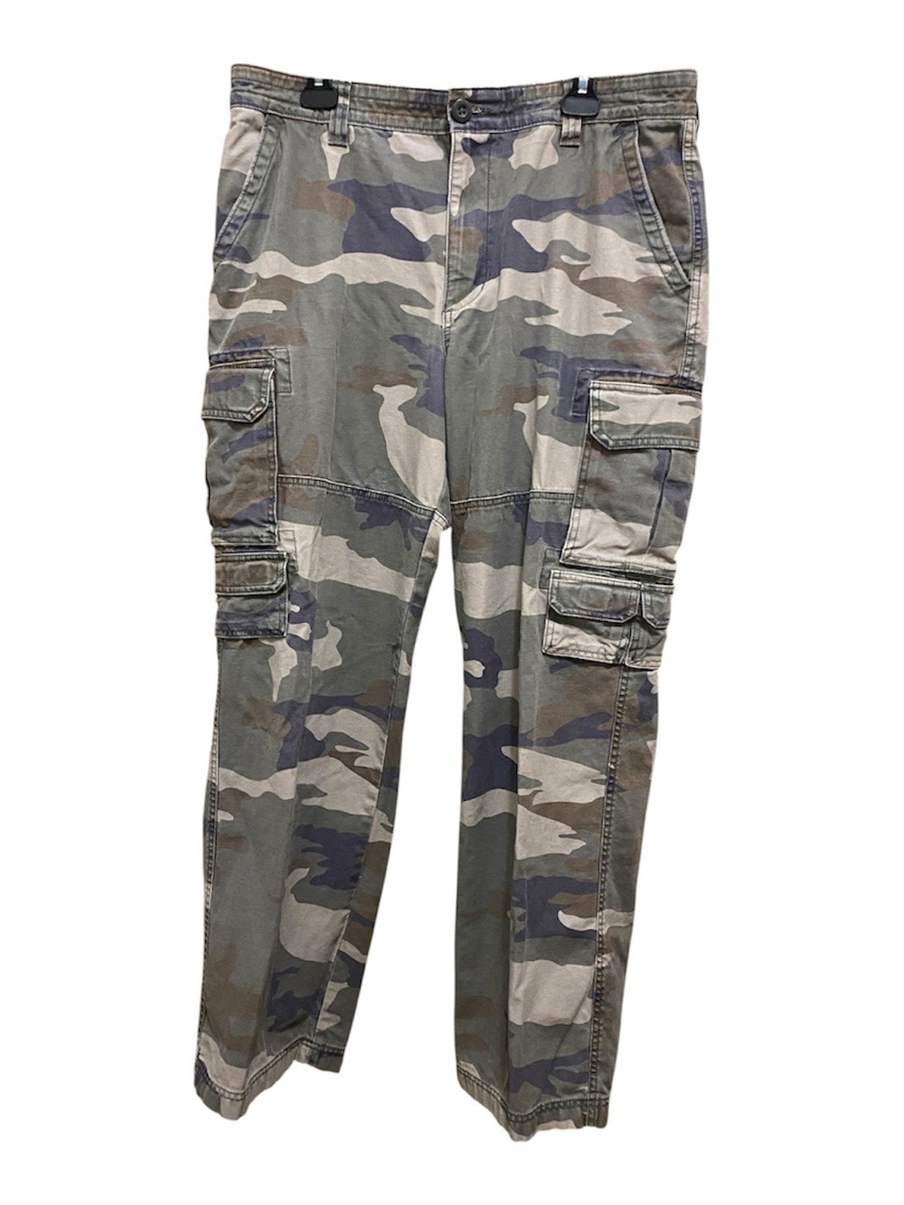 Classic Men's Camo Cargo Pants - Green/Gray Camo